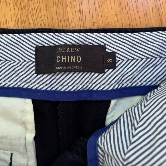 J.Crew Mercantile Chino Classic Blue Navy Spring Summer Shorts, Size M - Picture 6 of 11